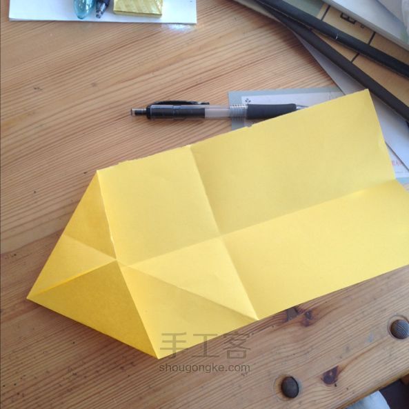 孔雀折纸教程 第2步