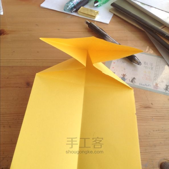 孔雀折纸教程 第3步