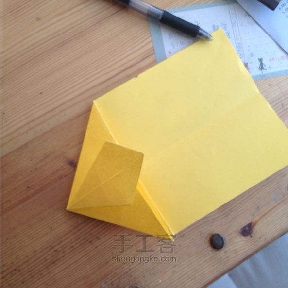 孔雀折纸教程 第5步