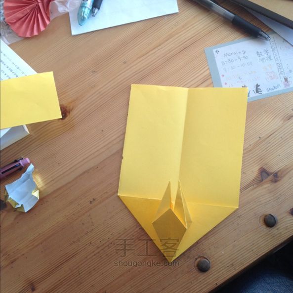 孔雀折纸教程 第13步