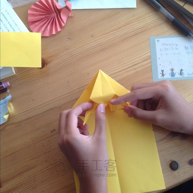 孔雀折纸教程 第14步