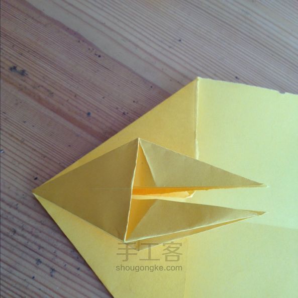 孔雀折纸教程 第16步
