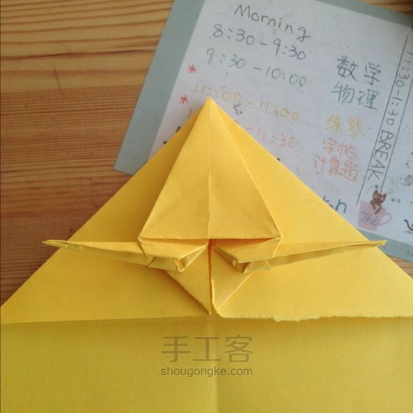 孔雀折纸教程 第20步