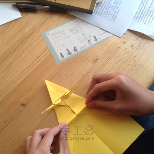 孔雀折纸教程 第23步