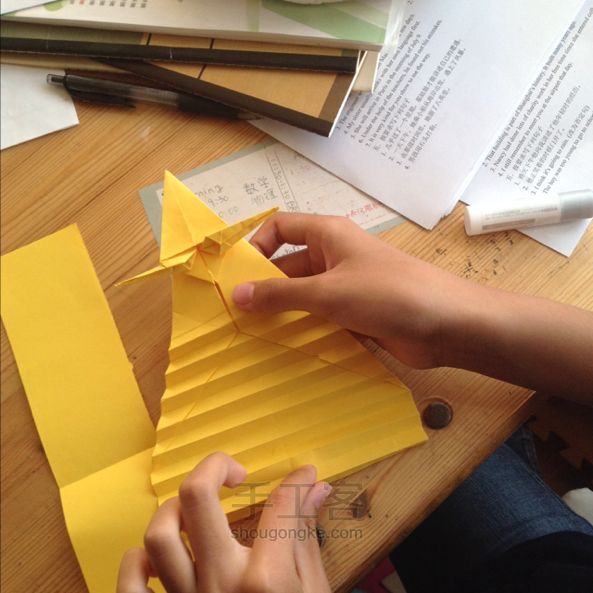 孔雀折纸教程 第29步