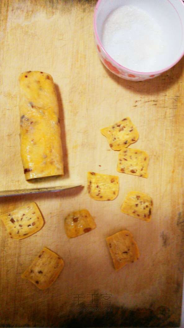 [花神家 · 野味子 ·  手食]   红枣饼干制作。 第14步