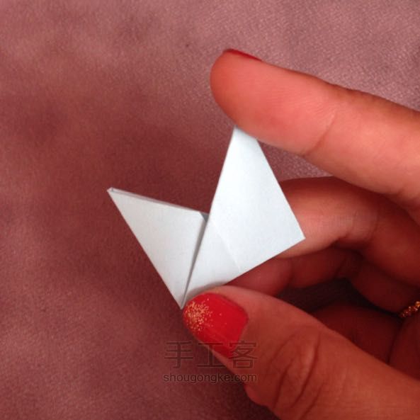 组合折纸，圆部式基本制作 第10步