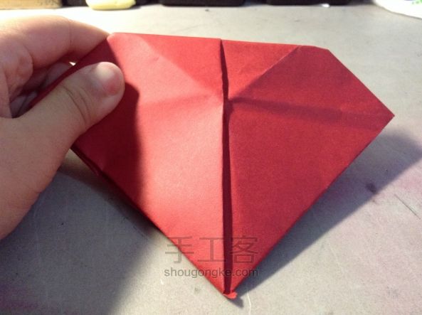 简单钻石折纸---玖妹 第25步