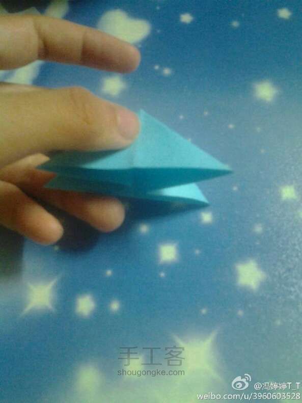 超简单的折纸蝴蝶教程 第4步