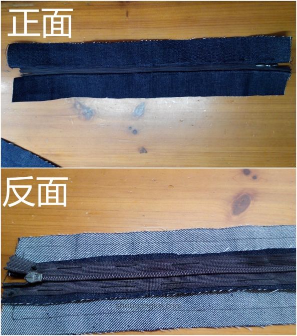 圆形牛仔布包包+金属链教程 第7步
