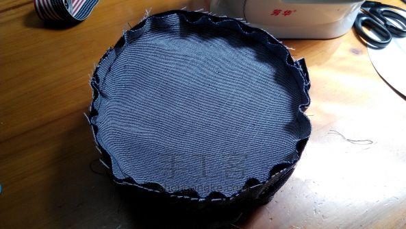 圆形牛仔布包包+金属链教程 第20步