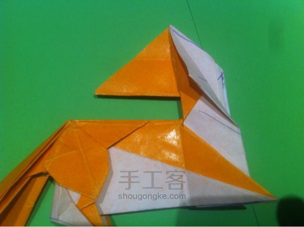 【狡猾的狐狸折纸】手工制作教程（二） 第66步