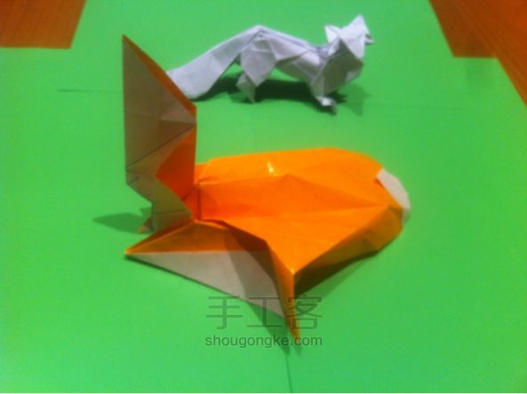 【狡猾的狐狸折纸】手工制作教程（二） 第4步