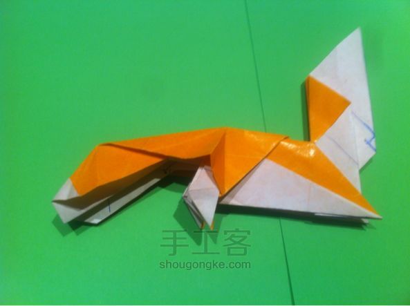 【狡猾的狐狸折纸】手工制作教程（二） 第15步