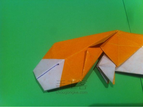 【狡猾的狐狸折纸】手工制作教程（二） 第18步