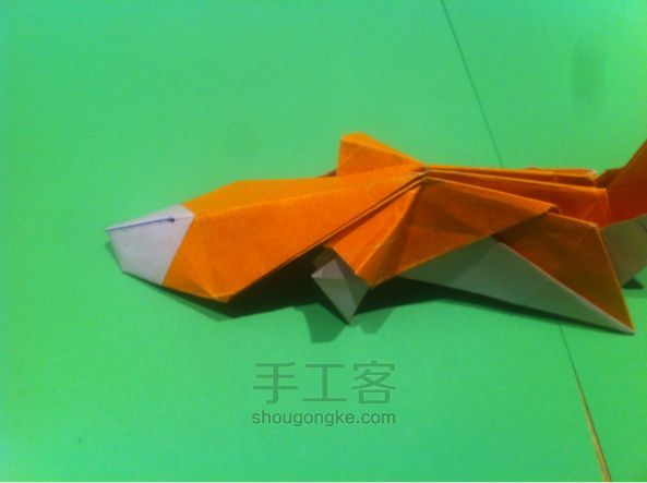 【狡猾的狐狸折纸】手工制作教程（二） 第27步