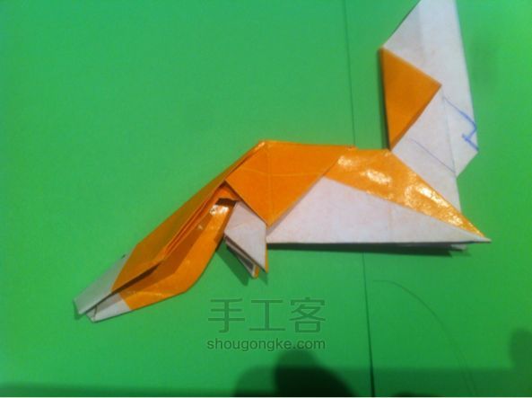 【狡猾的狐狸折纸】手工制作教程（二） 第29步