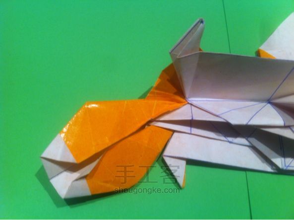 【狡猾的狐狸折纸】手工制作教程（二） 第31步
