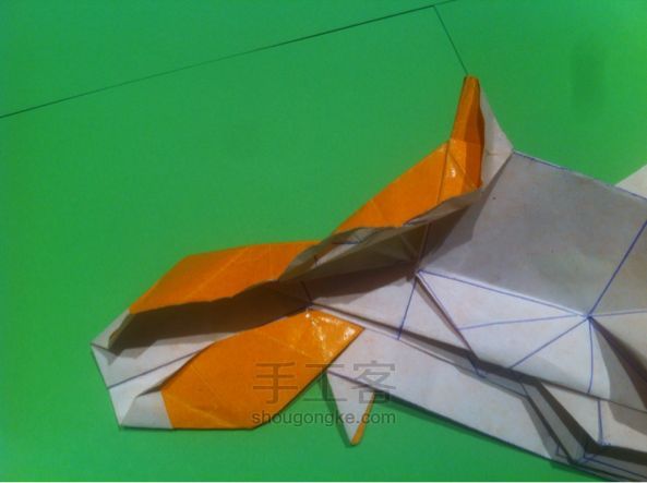 【狡猾的狐狸折纸】手工制作教程（二） 第33步