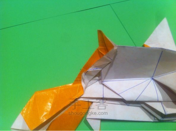 【狡猾的狐狸折纸】手工制作教程（二） 第35步
