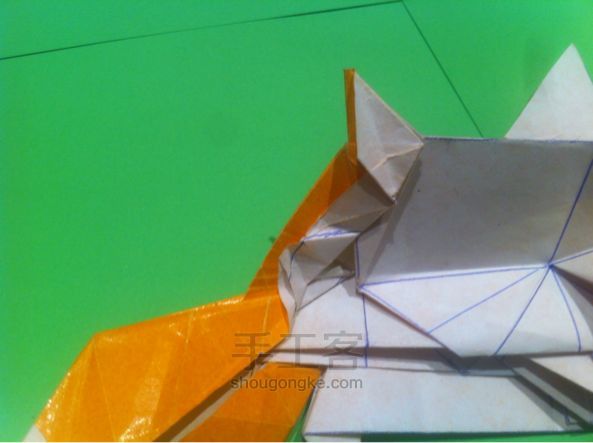 【狡猾的狐狸折纸】手工制作教程（二） 第36步