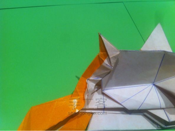 【狡猾的狐狸折纸】手工制作教程（二） 第37步