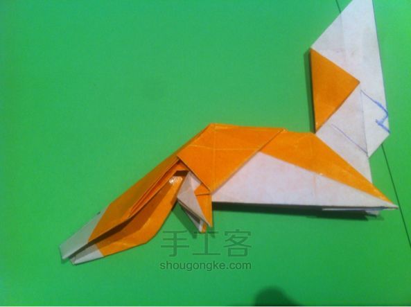 【狡猾的狐狸折纸】手工制作教程（二） 第39步