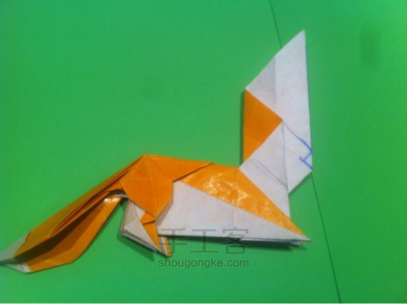 【狡猾的狐狸折纸】手工制作教程（二） 第55步