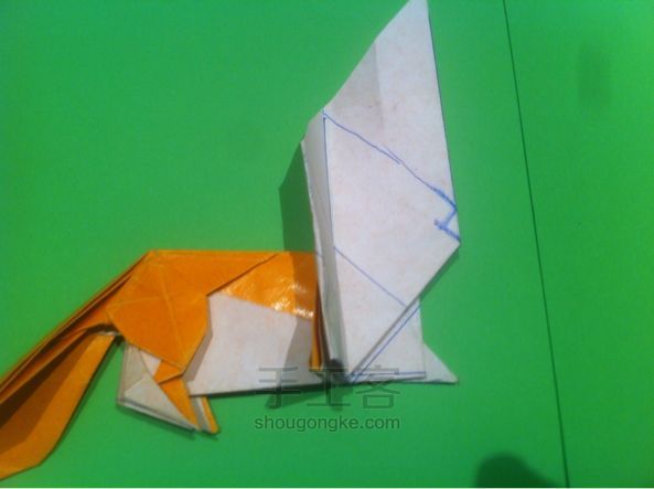 【狡猾的狐狸折纸】手工制作教程（二） 第56步