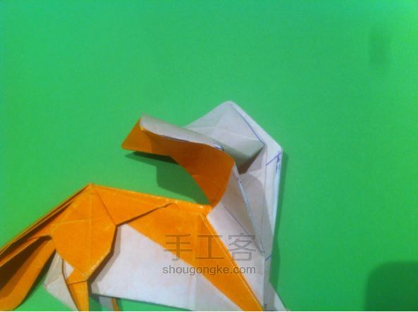 【狡猾的狐狸折纸】手工制作教程（二） 第62步