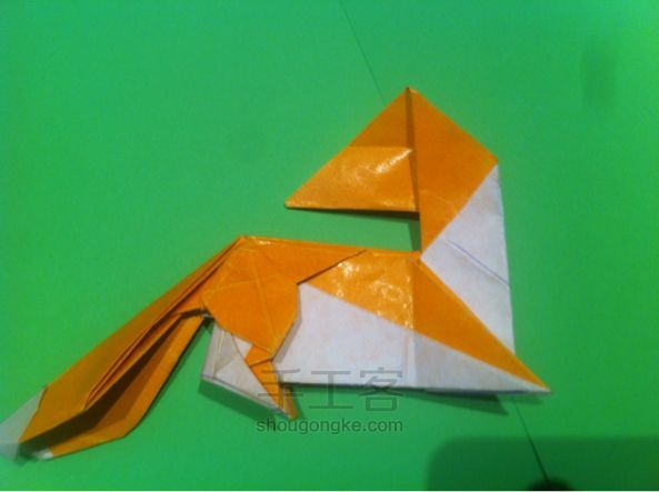 【狡猾的狐狸折纸】手工制作教程（二） 第63步