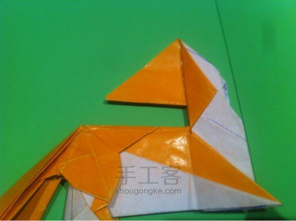【狡猾的狐狸折纸】手工制作教程（二） 第64步