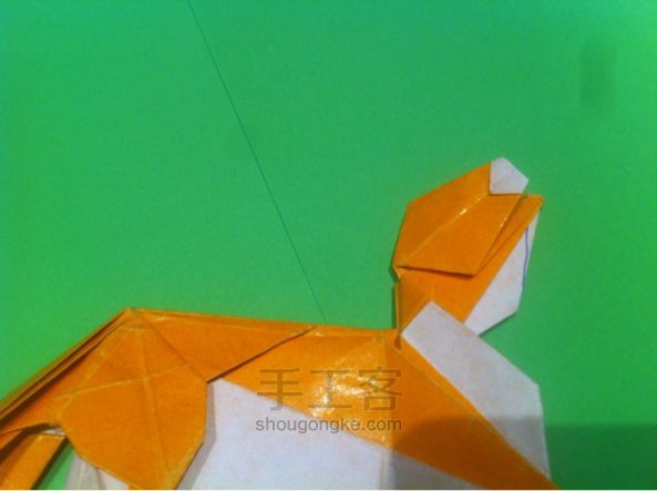 【狡猾的狐狸折纸】手工制作教程（二） 第72步