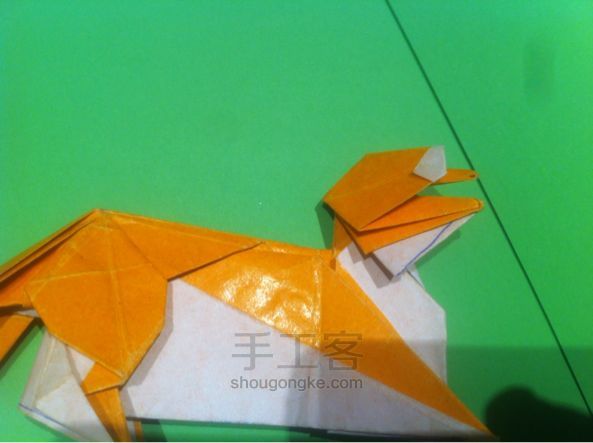 【狡猾的狐狸折纸】手工制作教程（二） 第74步