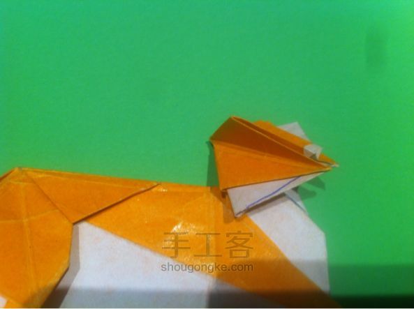 【狡猾的狐狸折纸】手工制作教程（二） 第75步