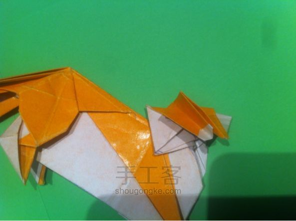【狡猾的狐狸折纸】手工制作教程（二） 第78步