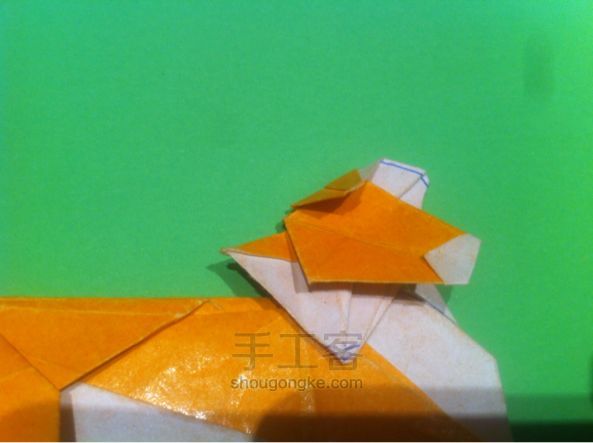【狡猾的狐狸折纸】手工制作教程（二） 第82步