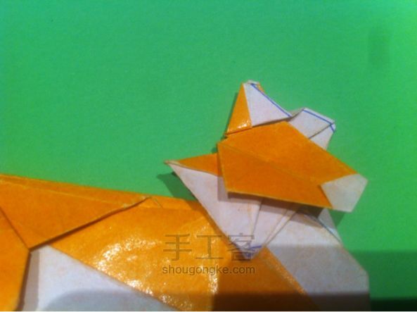 【狡猾的狐狸折纸】手工制作教程（二） 第83步
