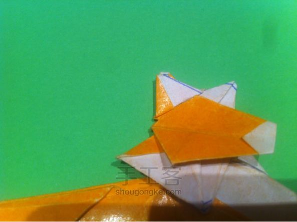 【狡猾的狐狸折纸】手工制作教程（二） 第84步