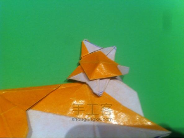 【狡猾的狐狸折纸】手工制作教程（二） 第87步