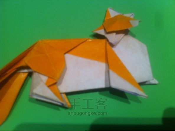 【狡猾的狐狸折纸】手工制作教程（二） 第89步