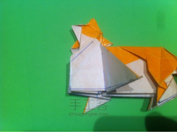 【狡猾的狐狸折纸】手工制作教程（二） 第91步