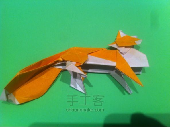 【狡猾的狐狸折纸】手工制作教程（二） 第99步