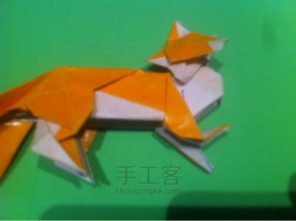 【狡猾的狐狸折纸】手工制作教程（二） 第103步