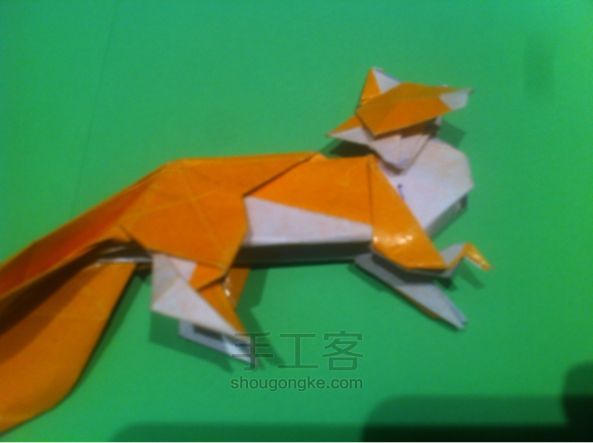 【狡猾的狐狸折纸】手工制作教程（二） 第104步