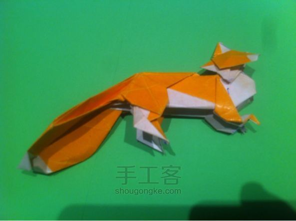 【狡猾的狐狸折纸】手工制作教程（二） 第105步
