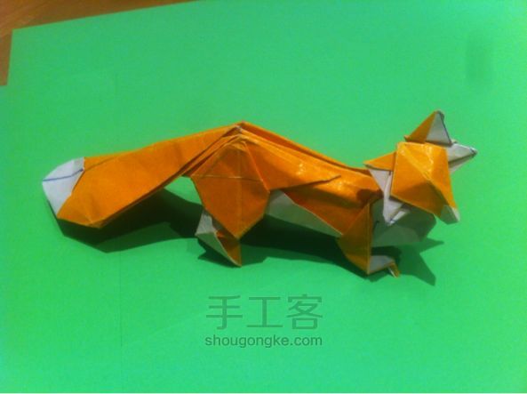 【狡猾的狐狸折纸】手工制作教程（二） 第106步