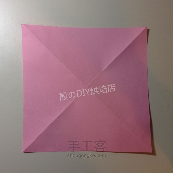 实拍DIY心型书签折纸 第1步