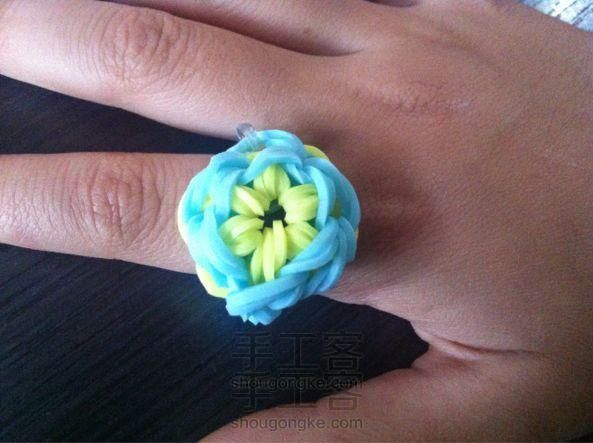 橡皮筋花花戒指