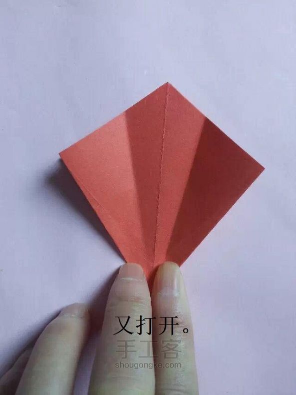 早开了的红木棉 折纸教程 第15步